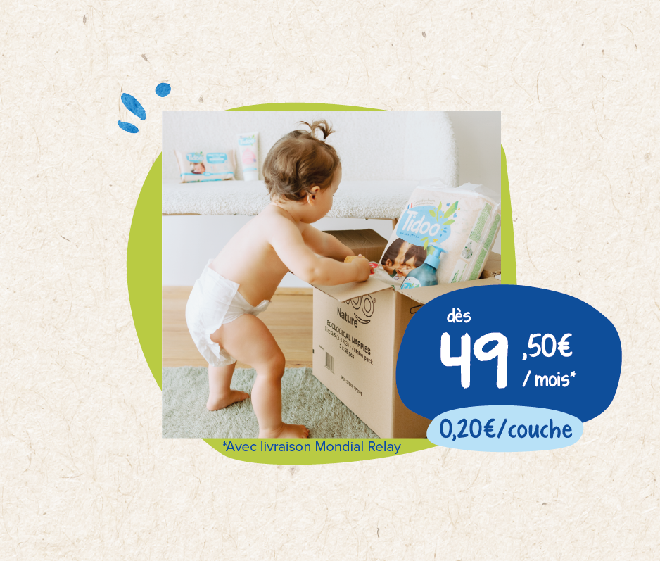 Découvrez notre couche french, clean & chou ! Disponible en abonnement, sans engagement.