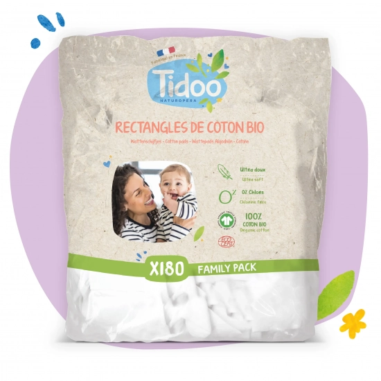 Rectangles de coton Bio  x180